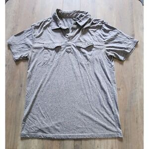 Brigade Operators Of Change Gray Polo Short Sleeve Shirt Fits As Men M